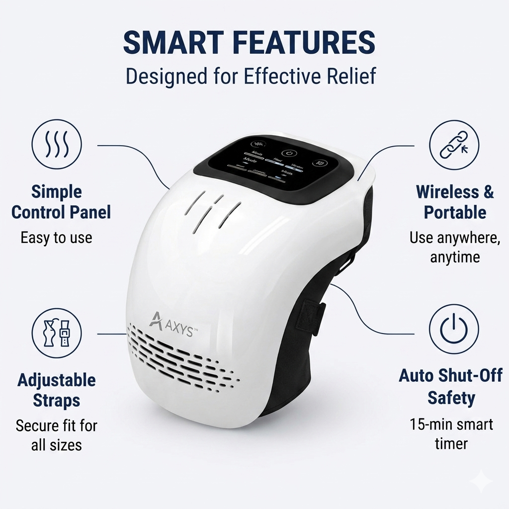 Axys™ - Smart-Flow 3-in-1 Wireless Knee Massager
